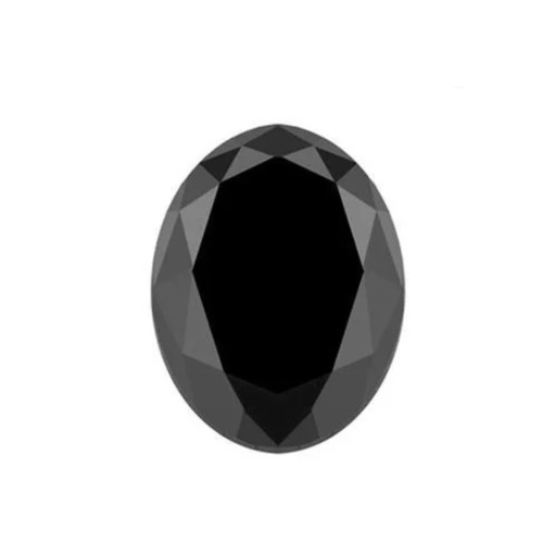 Loose Moissanite Jet Black Clean Oval Cut 14.00 x 10.00 MM