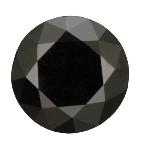 Loose Moissanite Jet Black Clean Round Cut 9.25 MM