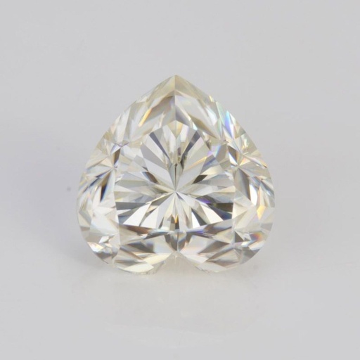 Loose Moissanite Off White Clean Heart Cut 12.00 MM