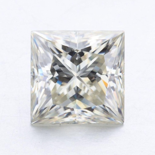 Loose Moissanite Off White Clean Princess Cut 6.50 MM